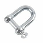 D Shackles 5mm, 6mm, 8mm Galvanised Steel Zinc Plated